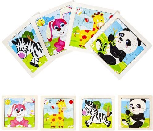 Iso trade ISO 10973 Dřevěné puzzle 4 ks - obrázek 1