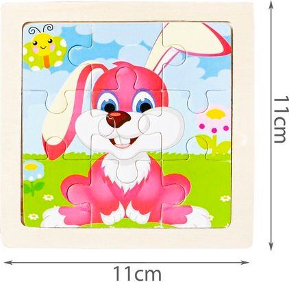 Iso trade ISO 10973 Dřevěné puzzle 4 ks - obrázek 2