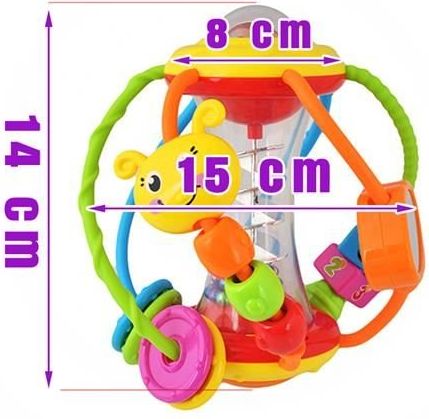 Iso trade HuiLe Toys, Víceúčelové chrastítko - koule, 1387 - obrázek 2