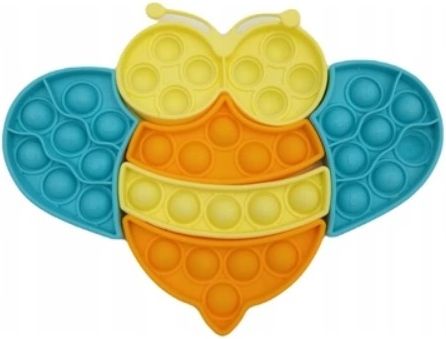 Pop It Pop It - Praskající bubliny, silikonová, antistresová spol. hra, Puzzle včelka - obrázek 1