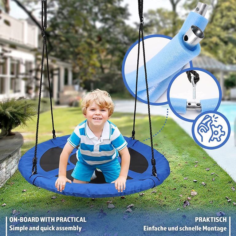 Physionics Houpačka ve tvaru kruhu, modrá, 100 cm - obrázek 6