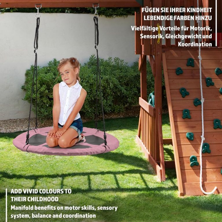 Physionics Houpačka ve tvaru kruhu, růžová, 100 cm - obrázek 2
