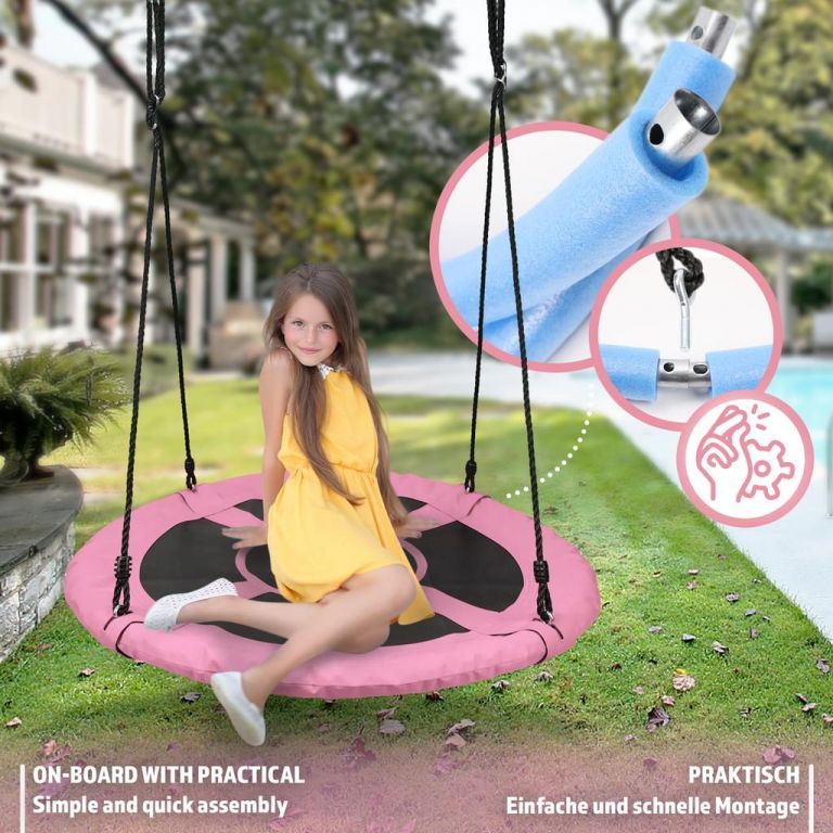 Physionics Houpačka ve tvaru kruhu, růžová, 100 cm - obrázek 7