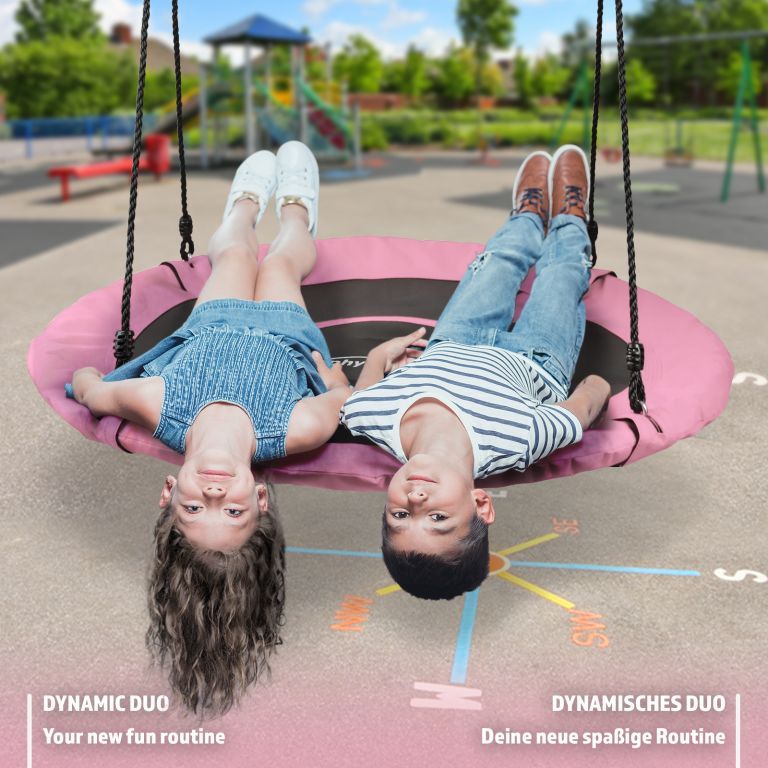 Physionics Houpačka ve tvaru kruhu, růžová, 100 cm - obrázek 9