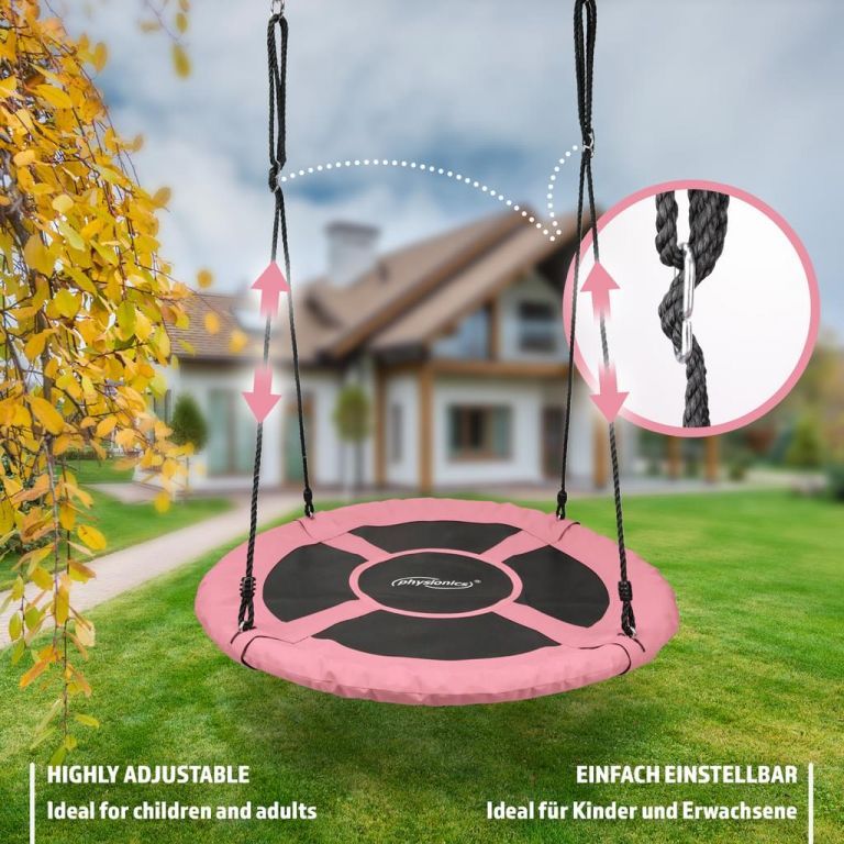 Physionics Houpačka ve tvaru kruhu, růžová, 100 cm - obrázek 11