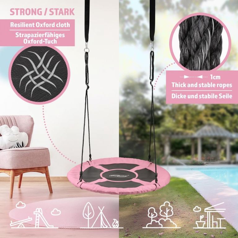 Physionics Houpačka ve tvaru kruhu, růžová, 100 cm - obrázek 16