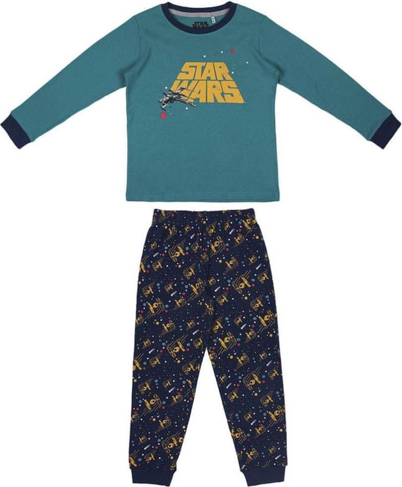 Disney chlapecké pyžamo Star Wars zelená/modrá 164 - obrázek 1