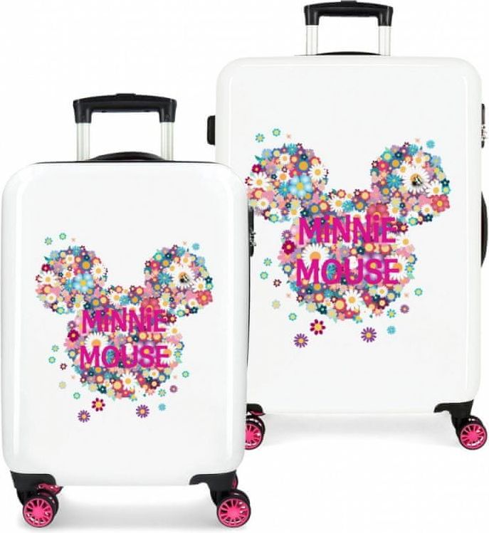 Joummabags Sada luxusních dětských ABS cestovních kufrů MINNIE MOUSE 68cm / 55cm, 3051921 - obrázek 1
