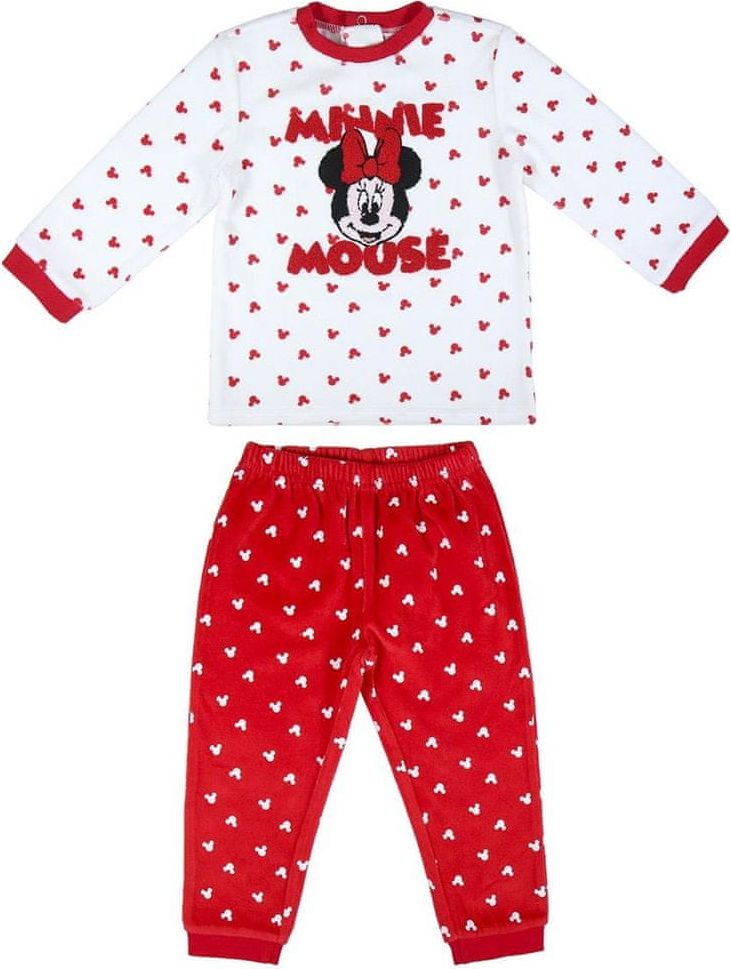 Disney dívčí pyžamo Minnie 2200006158 80 červená - obrázek 1