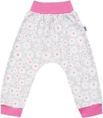 Souprava letní tričko a tepláčky - HAPPY FLOWER malinová - vel.62 - obrázek 3