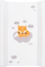 Přebalovací podložka pevná NewBaby - LIŠKA bílá - 80x50cm - obrázek 1