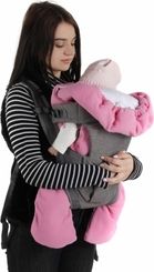 Zavinovačka do autosedačky fleece/bio bavlna - MEDVÍDEK tyrkysovo-mořská - obrázek 8