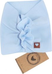 Stylová dětská čelenka - TURBAN světle modrá - 1-3 roky - obrázek 2