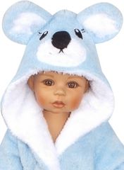 Luxusní župan chlupáčkový - KOALA modrý - vel.98 - obrázek 5