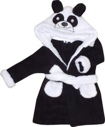 Luxusní župan chlupáčkový - PANDA černo-bílý - vel.98 - obrázek 2