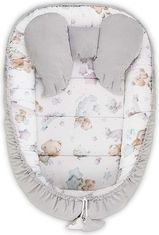 Oboustranné hnízdečko pro miminko s polštářkem - TEDDY se šedou - Belisima - obrázek 1