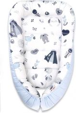 Oboustranné hnízdečko pro miminko - NEW LOVE BABY s modrou - BabyNellys - obrázek 1