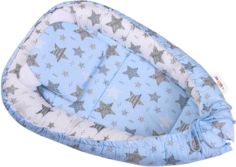 Oboustranné hnízdečko pro miminko s výbavou - STARMIX s modrou - BabyNellys - obrázek 1
