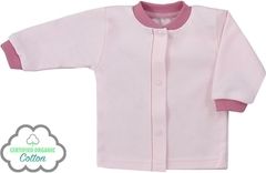 Kabátek z organické bavlny - LESNÍ PŘÍTEL růžový - vel.56 - obrázek 1