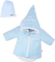 Zimní kabátek/bundička s čepičkou - WINTER modrá - vel.62 - obrázek 1