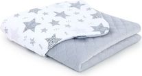 Dětská deka oboustranná s výplní - STARMIX se šedou - MamoTato - obrázek 1