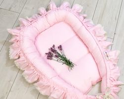 Hnízdečko pro miminko LUX - BOHO STYLE růžové - BabyNellys - obrázek 5