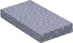 Hrací podložka/Matrace do ohrádky - BELA hvězdičky na šedém - 100x100x6cm - obrázek 2