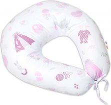 Kojící relaxační polštář - NEW LOVE BABY s růžovou - BabyNellys - obrázek 1