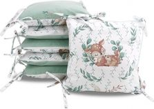 Mantinel do postýlky polštářkový s Velvet - LULU s mátovou - BabyNellys - obrázek 1