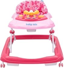 Chodítko dětské - S VOLANTEM růžové - BabyMix - obrázek 2