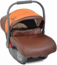 Autosedačka/Vajíčko Moni - SOFIE kůže hnědo-cihlová - 0-13kg - obrázek 1