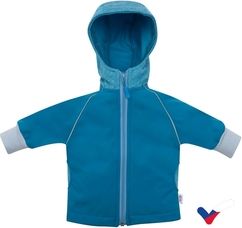 Bundička softshellová jaro/podzim NewBaby - KAPUCE modrá - vel.68 - obrázek 1