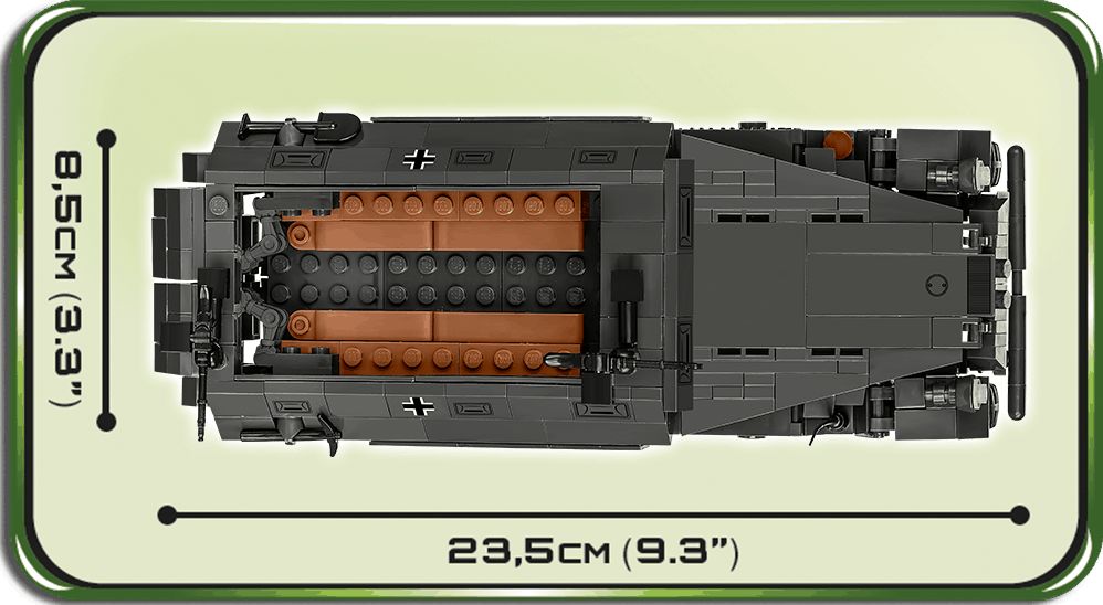 Cobi 2552 II WW - Kolopásový transportér Sd.Kfz 251/1 Ausf. A - obrázek 8