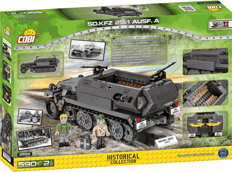 Cobi 2552 II WW - Kolopásový transportér Sd.Kfz 251/1 Ausf. A - obrázek 11