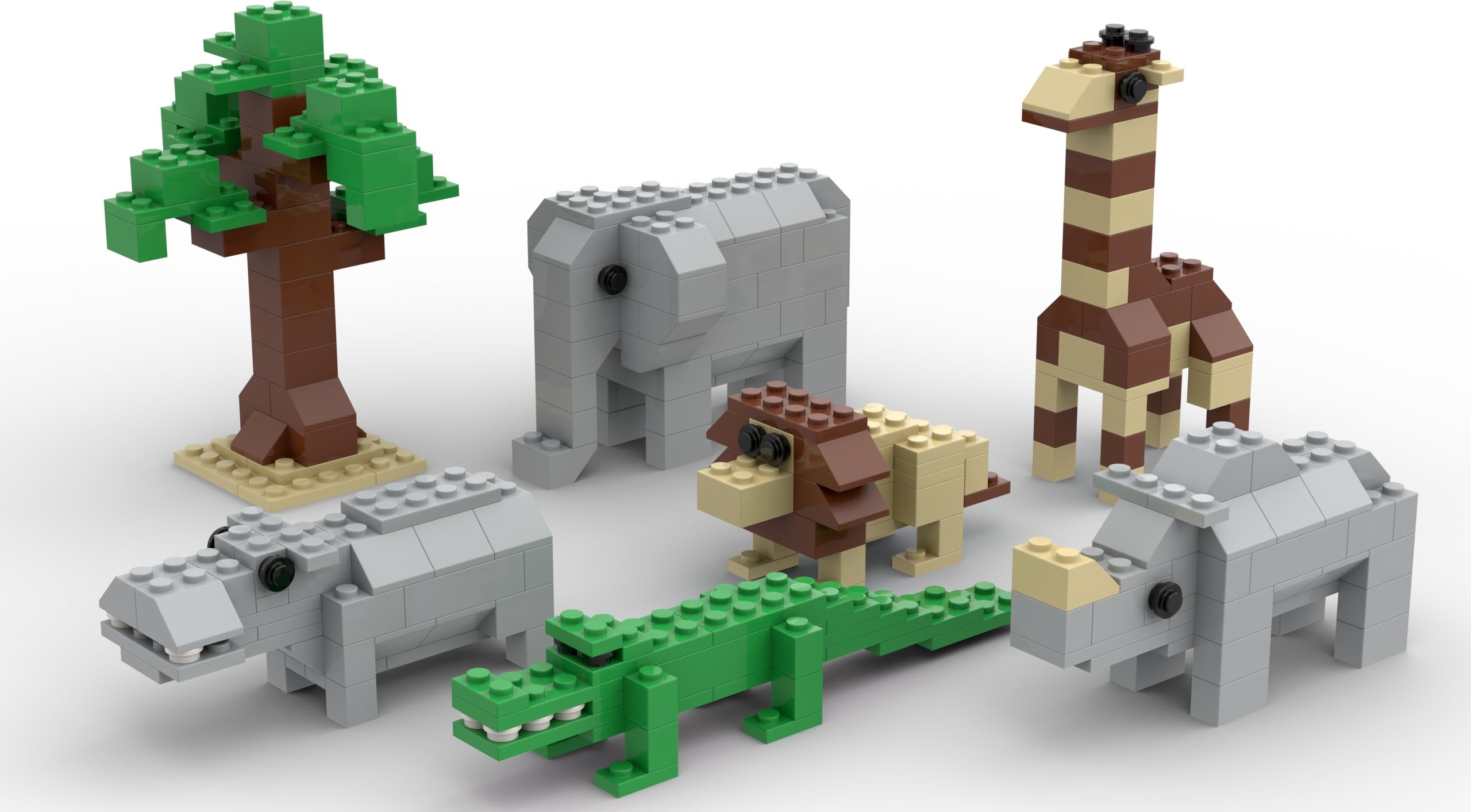 LW Toys Stavebnice pro děti - Safari set - obrázek 2