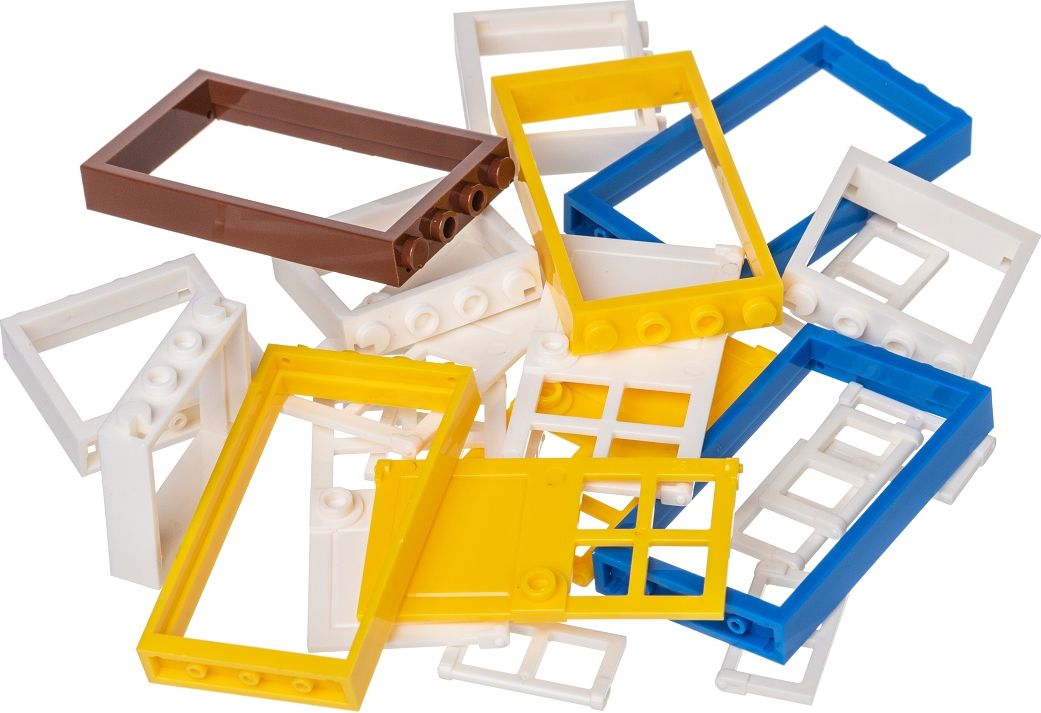 LW Toys Kreativní set okna a dveře - barevné - obrázek 1