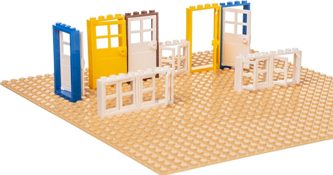 LW Toys Kreativní set okna a dveře - barevné - obrázek 2