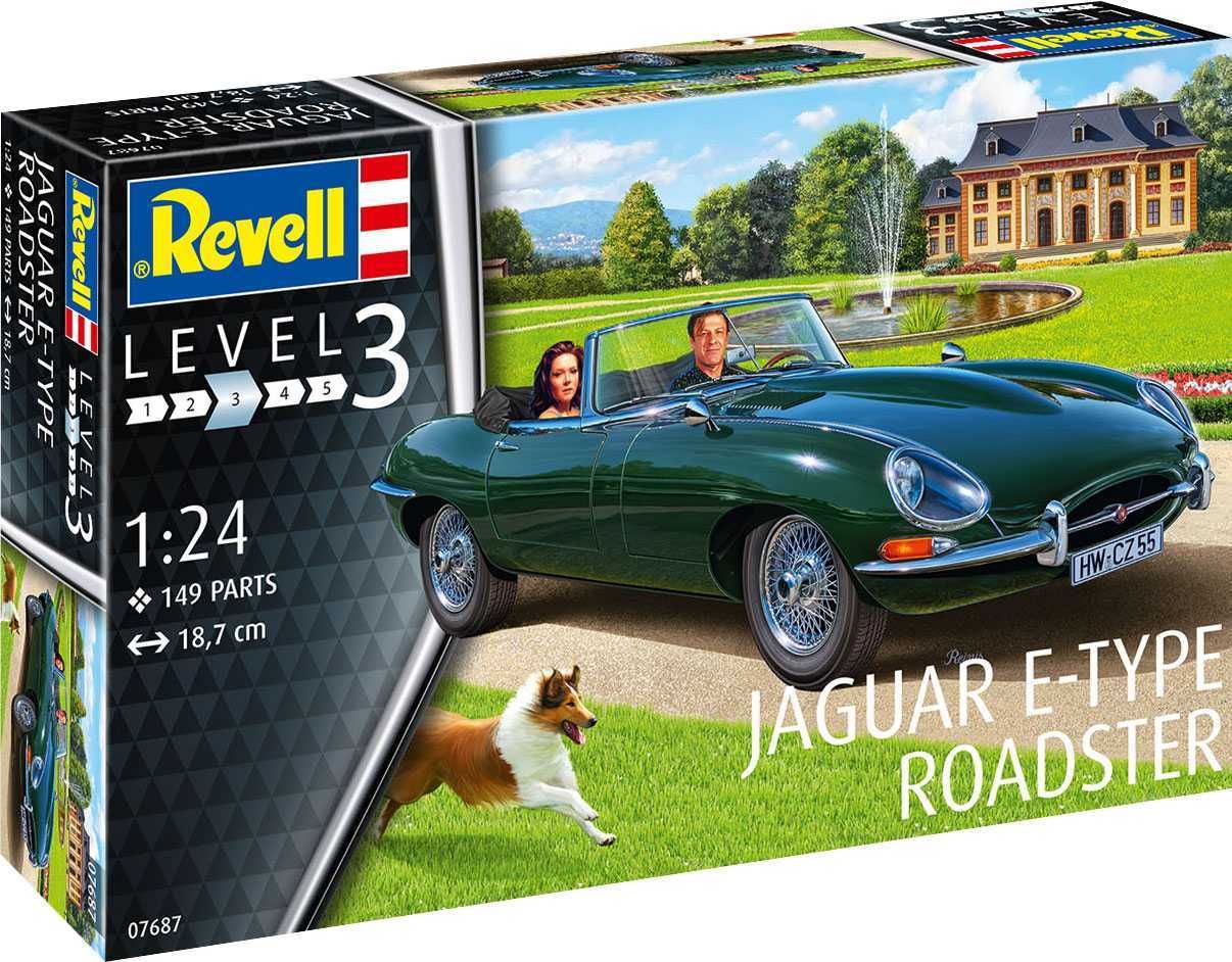 REVELL Plastic ModelKit auto 07687 - Jaguar E-Type Roadster (1:24) - obrázek 1