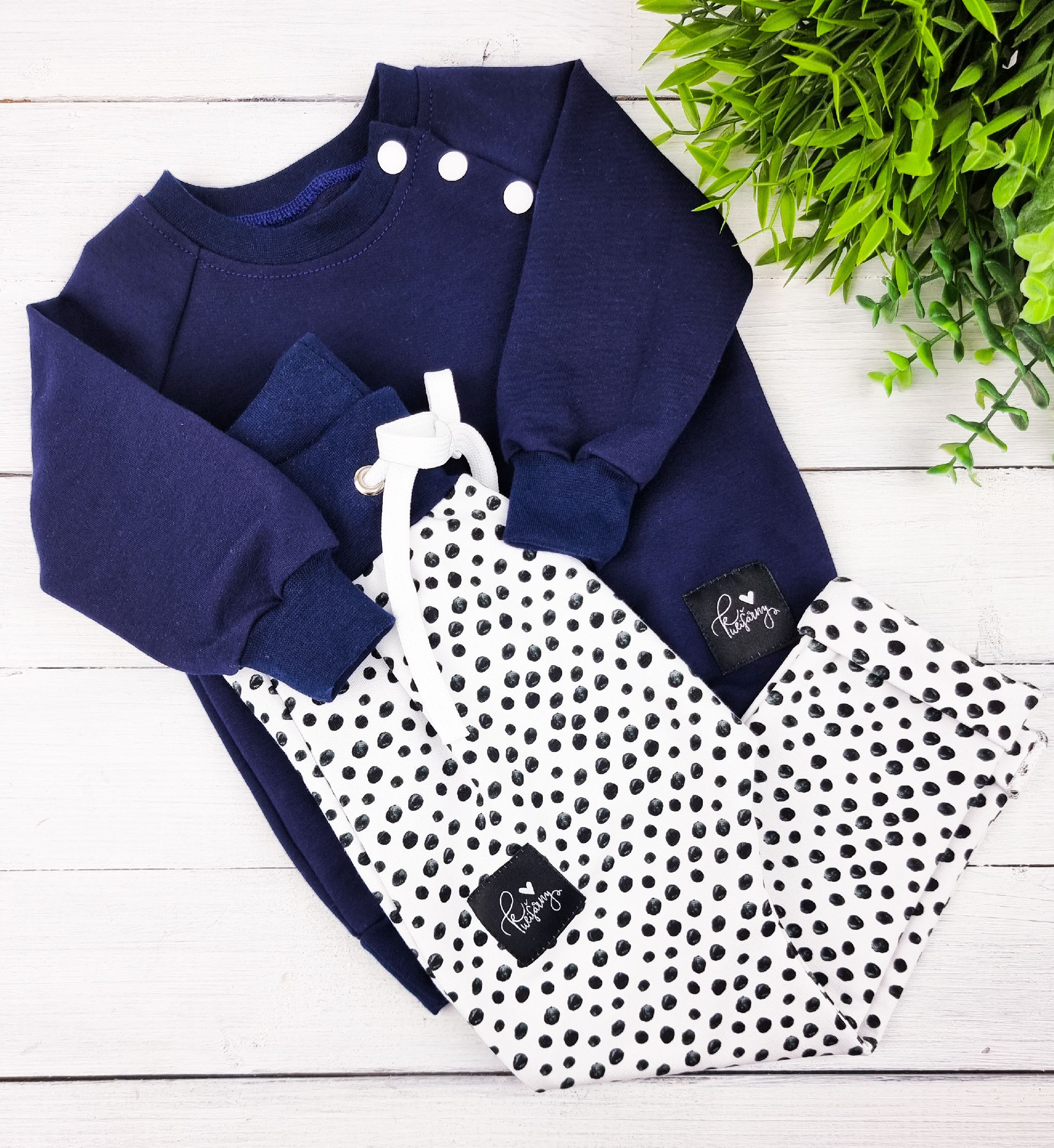 Kulišárny (handmade) Baggy ,,ART,, navy VELIKOST: 56 - obrázek 2