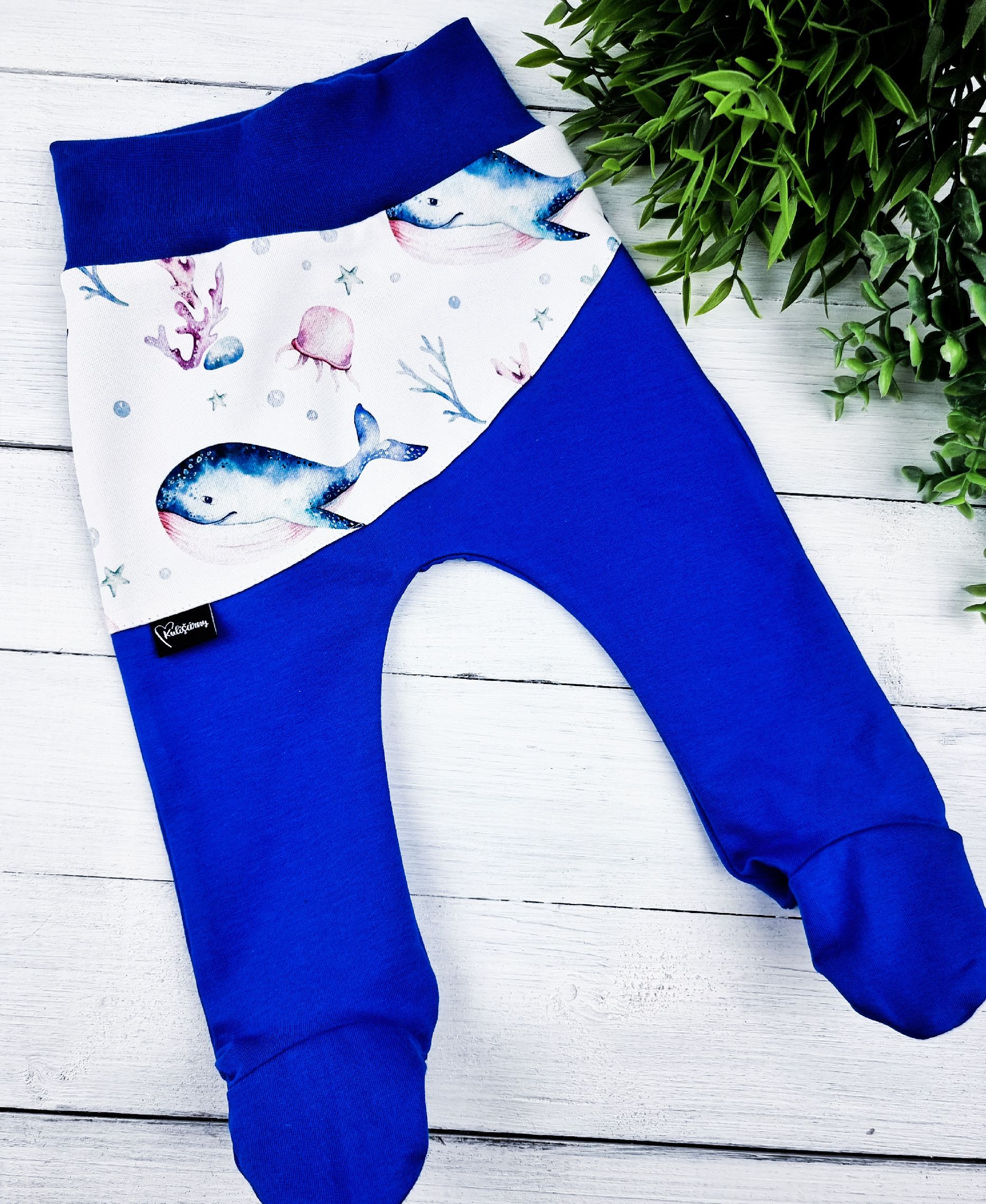 Kulišárny (handmade) Polodupačky ,,OCEÁN,, blue silky VELIKOST: 56