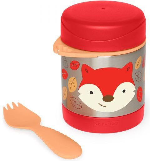 SKIP HOP Zoo Termoska na jídlo se lžičko/vidličkou Liška 325 ml, 3+ + AQUAINT 500 ml - obrázek 4