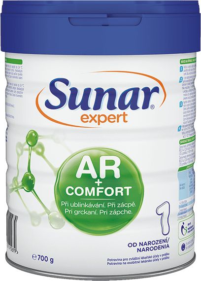 Sunar Expert AR&Comfort 1 počáteční kojenecké mléko při ublinkávání, zácpě a kolikách, 700g - obrázek 1