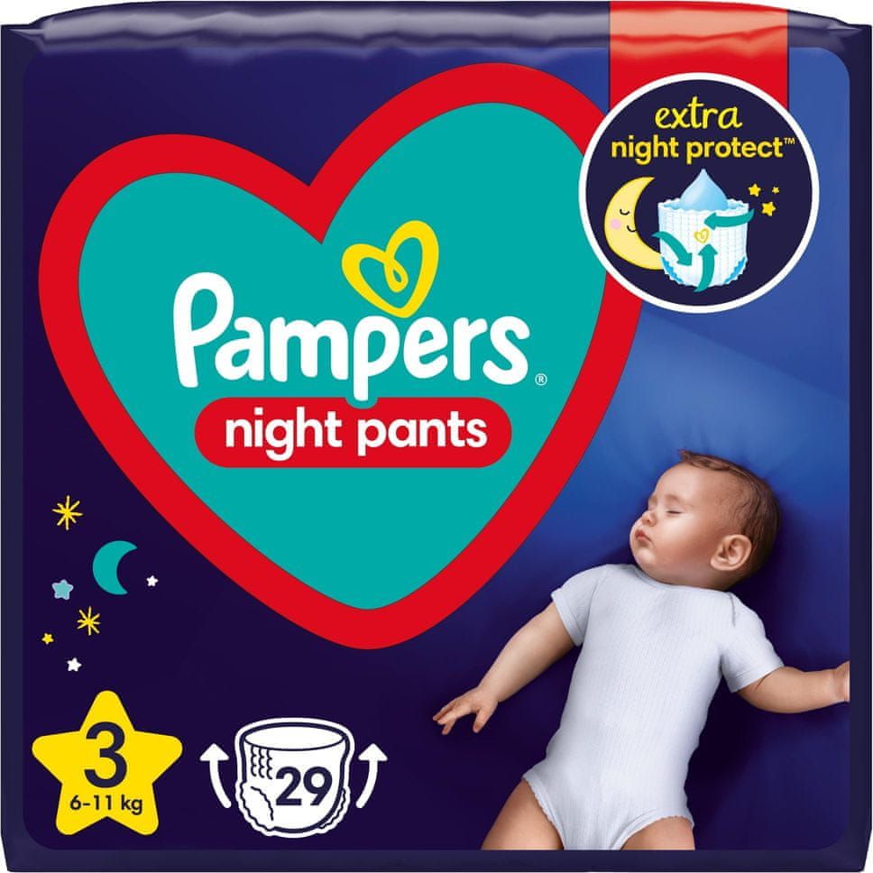 Pampers Night Pants Plenkové Kalhotky Velikost 3, 29 Kalhotek, 6kg-11kg - obrázek 1