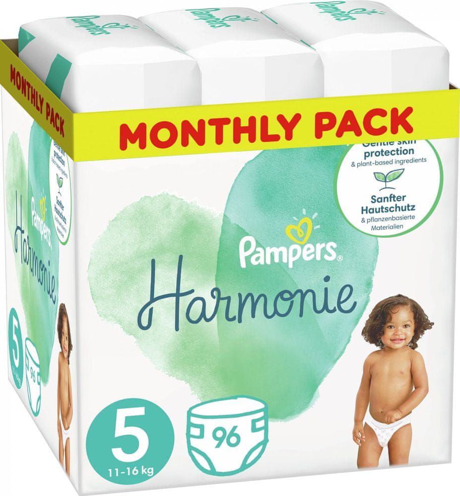 Pampers Harmonie Plenky Velikost 5, 96 Plenek, 11kg-16kg - obrázek 1