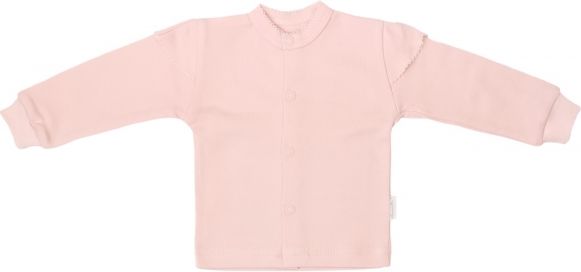 Mamatti Novorozenecká bavlněná košilka, kabátek, Magnólie - pudrová - obrázek 1