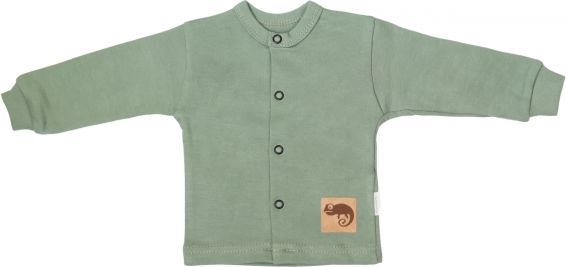 Mamatti Novorozenecká bavlněná košilka, kabátek, Auta - olivová - obrázek 1