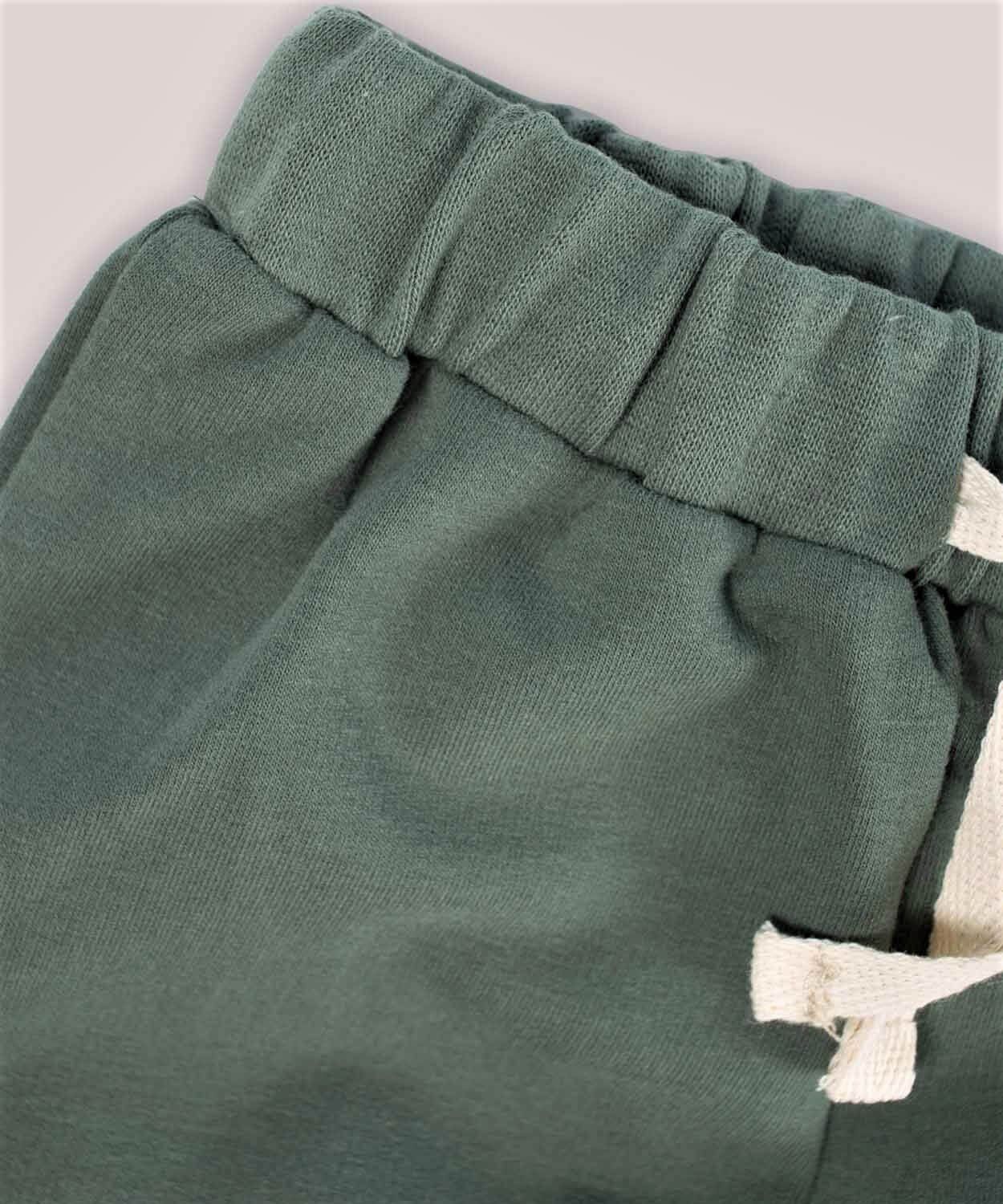 Dětské tepláky organic Basic, khaki Velikost: 86 - obrázek 3