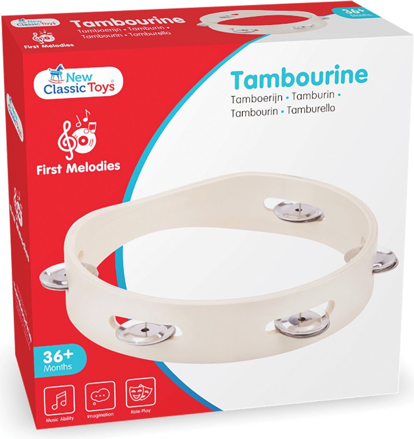 New Classic Toys Dřevěná tamburína - obrázek 4