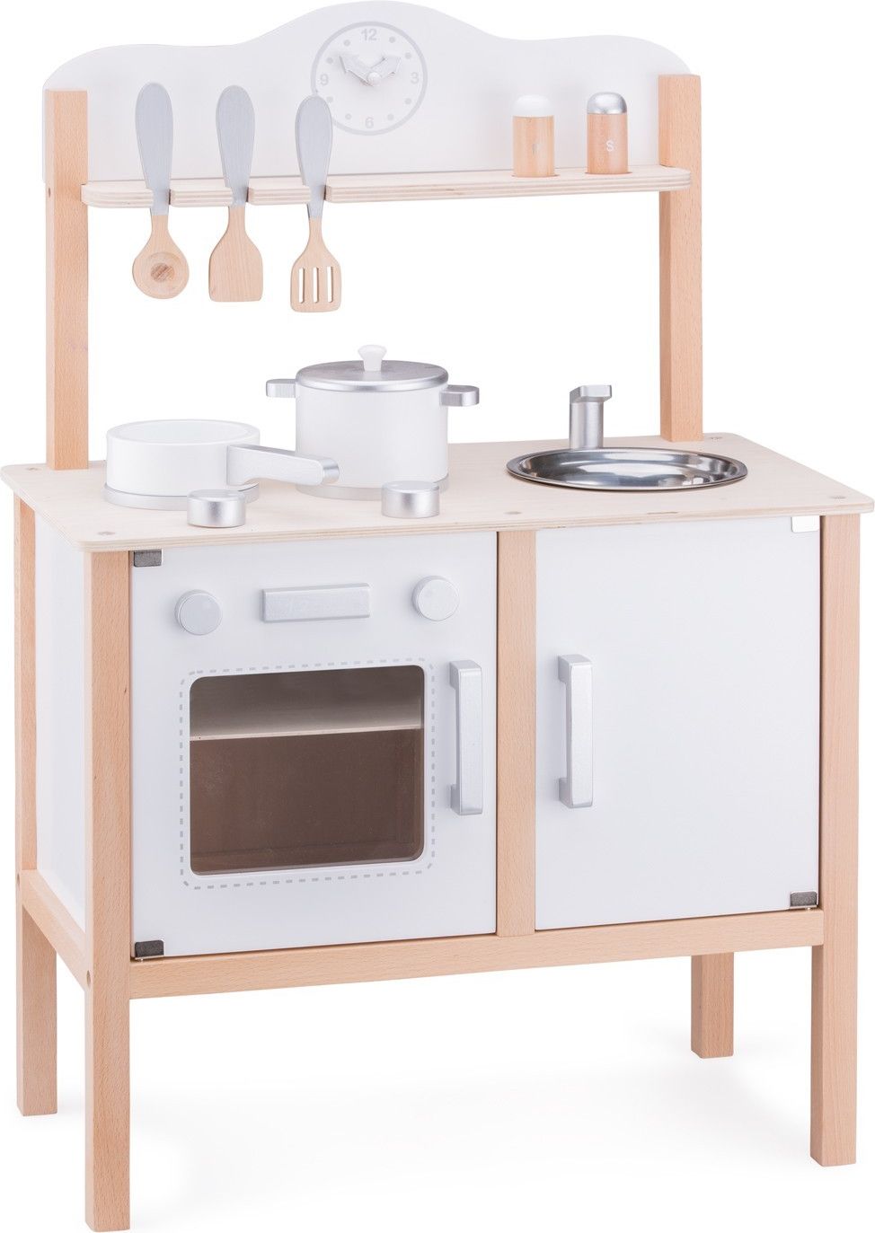 New Classic Toys Moderní bílá dřevěná kuchyňka - obrázek 1