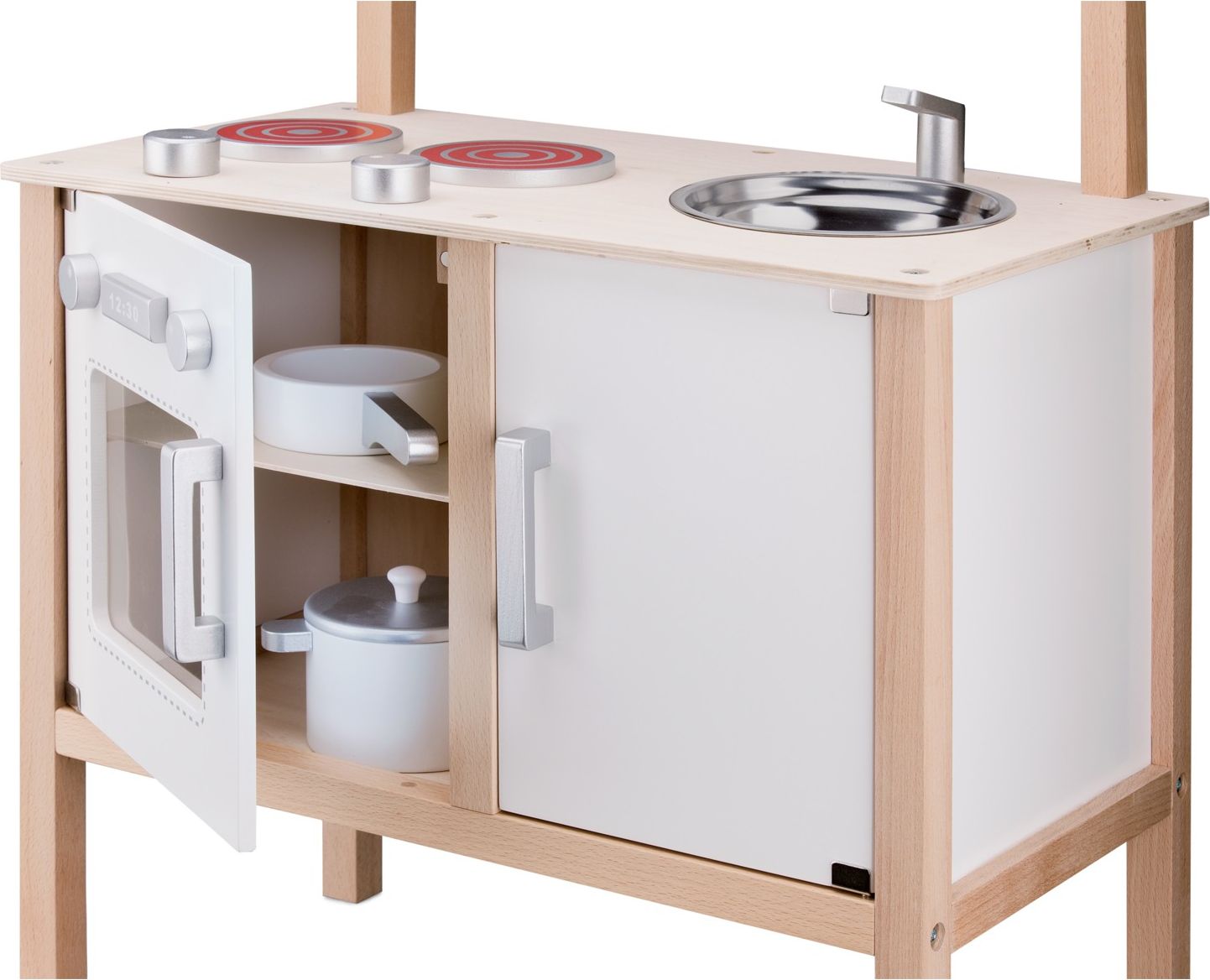 New Classic Toys Moderní bílá dřevěná kuchyňka - obrázek 3